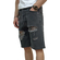 Distressed Denim Baggy Shorts Black Wash