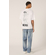 Alcott Boxy Fit T-shirt One Piece Luffy White