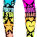 Madmia Starry Heart High Socks
