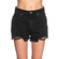 Tiffosi Babsy Distressed Denim Shorts Black