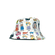 Reversible Bucket Hat Cats White