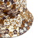 Reversible Bucket Hat Floral Print Brown