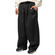 Kaotiko Dandy Wide Leg Unisex Trousers Black