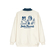 Kaotiko Indie Couple Polo Sweatshirt Ivory/Navy