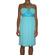 Replay strapless dress in aqua