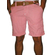 Red men's stripe chino cuffed shorts