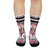 American Socks Mid High Socks Feline Hearts
