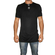 I-clothing μακρύ μαύρο t-shirt με κουμπιά