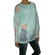 Titania women's oversized knit jumper in aqua