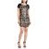 Dress with sequins in animal print
