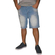 Humor men's light blue denim Jikky shorts with rips