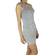 See through bodycon mini dress grey with stars