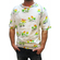 Humor men's white print t-shirt Calf