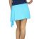 Women's asymmetrical mini skirt in turquoise