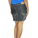 Women's blue black faded skirt with fray hem