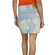 Women's distressed denim skirt with splash paint