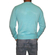 Fine knit men's sweater in turquoise