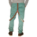 Men's cotton chino pants with braces in green