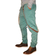 Men's cotton chino pants with braces in green