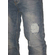 Men's faded distress jeans