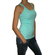 Ribbed women's tank-top aqua