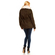Women's khaki parka jacket with faux-fur collar