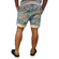 Bellfield men's chino shorts Carmines faded floral print