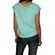 Women's cotton loose fit top in aqua