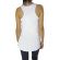 Women's sleeveless top with white floral print