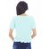 Women's short sleeve top in aqua