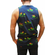 Humor men's printed tank top Tresso dress blues