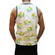 Humor men's printed tank top Tresso white