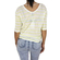 Women's breton stripe yellow top