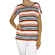 Women's stripe top black-red