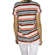 Women's stripe top black-red