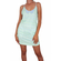 Insight backless mini dress aqua with aztec print