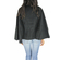 Women's split cape in black