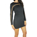 Cut out bodycon mini dress in black