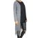 Agel Knitwear longline fringed cardigan in grey melange