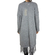 Agel Knitwear longline fringed cardigan in grey melange