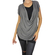 Women's racerback top with draped front layer