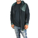 Men's longline zip hoodie Humanism in black