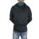 Men's longline zip hoodie Humanism in black