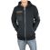 Humanism men's longline zip hoodie in black
