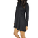 Knitted turtle neck swing dress in black