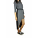 Tag asymmetrical dress two tones black-grey