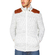 Men's lined knit jacket in white marl