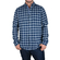 Men's blue check flannel shirt