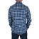 Men's blue check flannel shirt