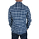 Men's blue check flannel shirt